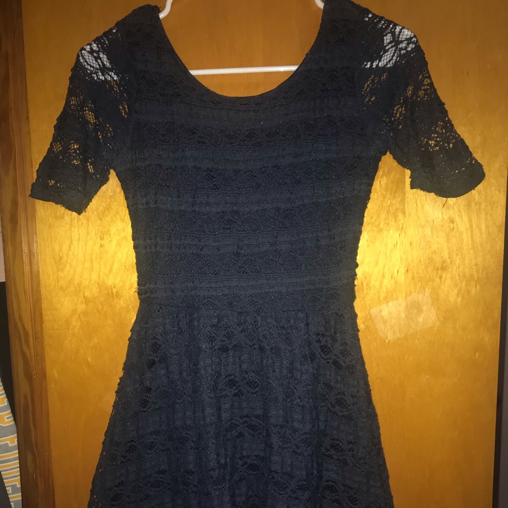 Rewind dark blue lace dress